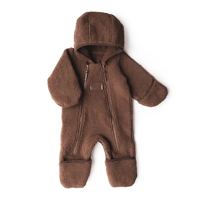 Brown Sherpa One Piece 3-6m