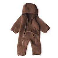 Brown Sherpa One Piece 3-6m