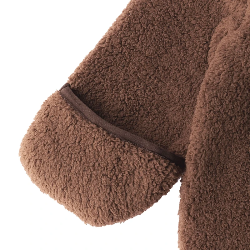 Brown Sherpa One Piece 3-6m