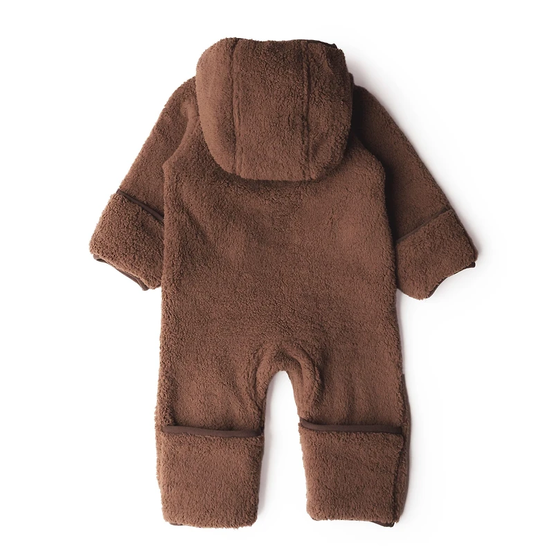 Brown Sherpa One Piece 3-6m