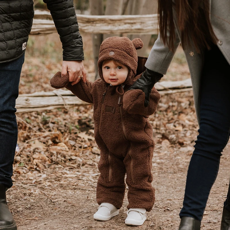 Brown Sherpa One-piece 12-18m