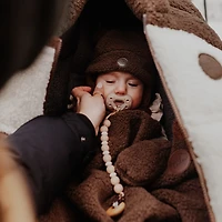 Brown Sherpa 0-6m Mittens