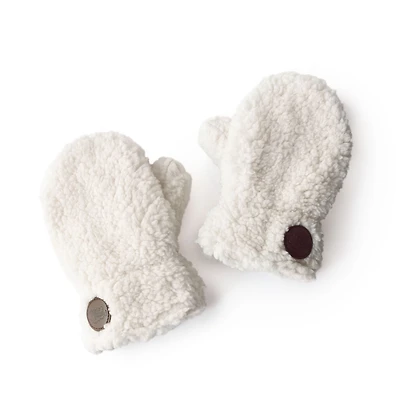 Mitaines Sherpa Crème 6-12mois