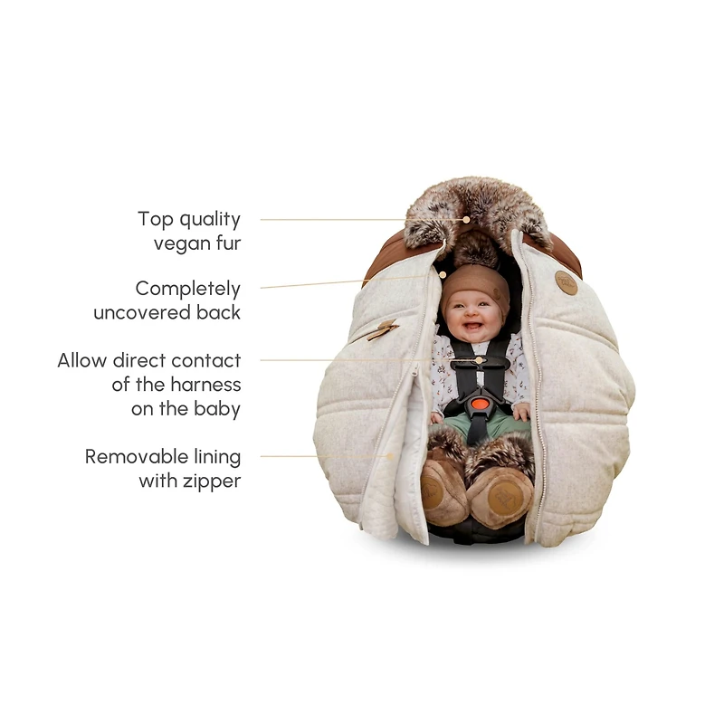 Winter / 3 Seasons Car Seat Cover - Banff