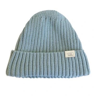 Rib Beanie 0-6m - Blue