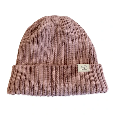 Rib Beanie 0-6m - Pink