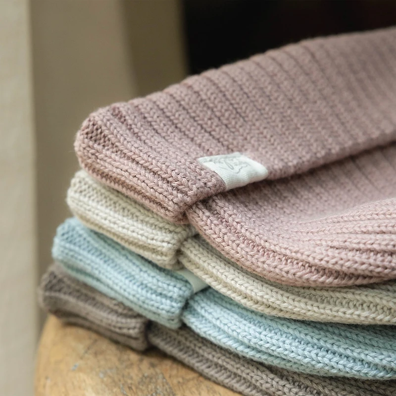 Tuque Tricot 0-6mois - Rose