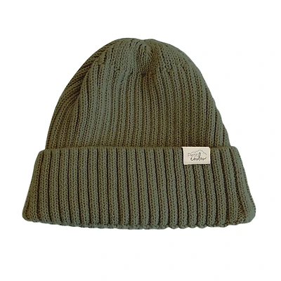 Kaki Rib Beanie 0-12mois