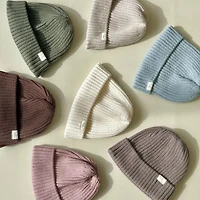 Kaki Rib Beanie 0-12mois