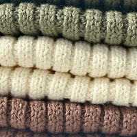 Brown Rib Beanie 1-3y