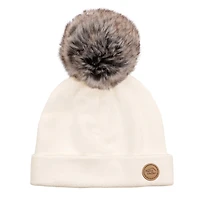 Baby Beanie 0-6m - Cream