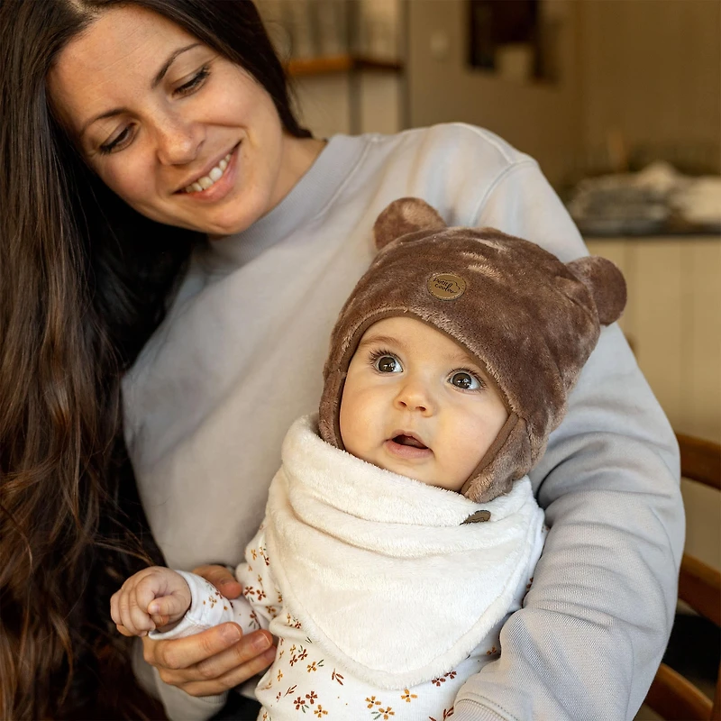 Teddy Bear Hat 12-18M Moka
