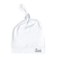 Top Knot Hat 0-4m - Dove White 