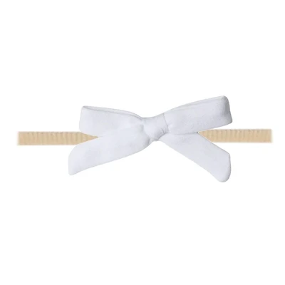 Ribbon Nylon Bow - Dove
