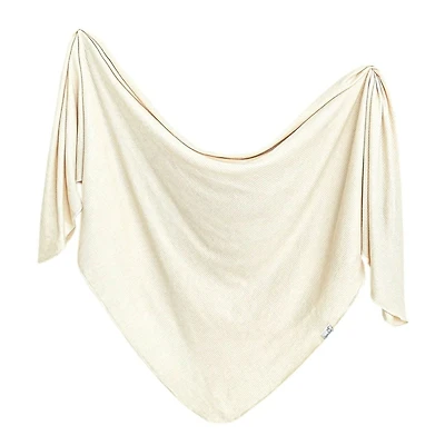 Rib Knit Blanket - Moonstone 