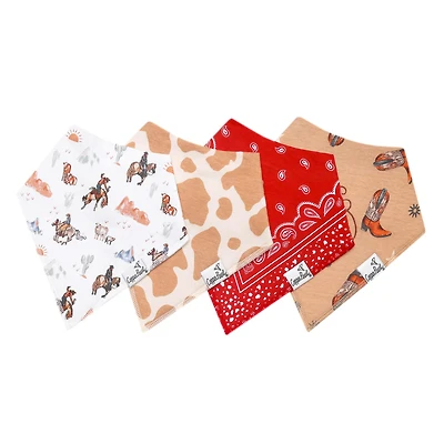 Bandana Bib Set(4)Western