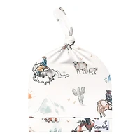 Western Boone Top Knot Hat0-4m