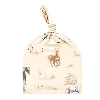Horse-Top Knot Hat0-4m