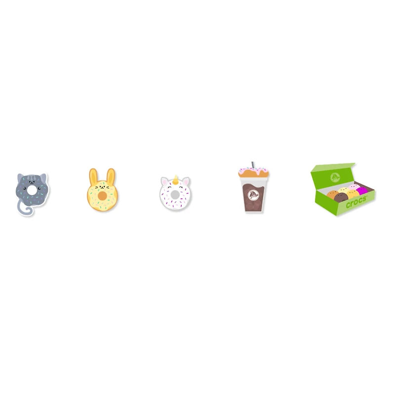 Coffee and Donuts 5-Pack Jibbitz