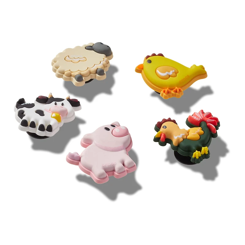 Paquet de 5 Jibbitz - Animaux de la Ferme