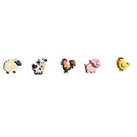 Paquet de 5 Jibbitz - Animaux de la Ferme