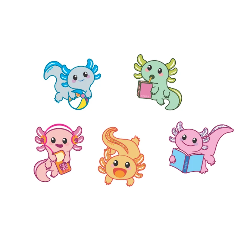 Paquet de 5 Jibbitz -Axolotis