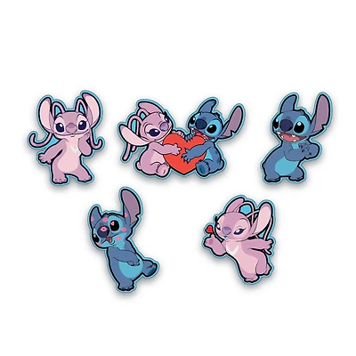 Stitch And Angel 5pk Jibbitz