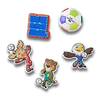 Paquet de 5 Jibbitz FIFA 2026