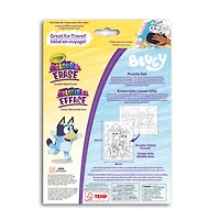 Crayola Colour & Erase Reusable Puzzle Set, Bluey