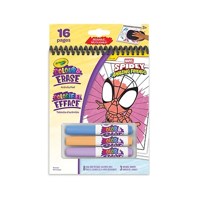 Cahier Colorie & Efface - Spidey