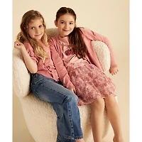 Jupe Fleurs Dobby 7-14ans
