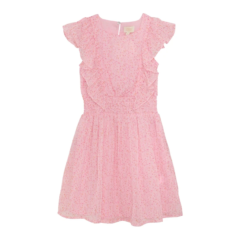 Robe Lurex Fleurs 7-14ans