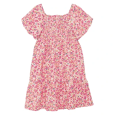 Robe Structure Fleurs 4-14ans