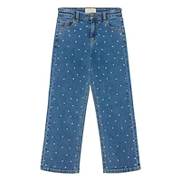 Rhinestones Denim Jeans 7-14