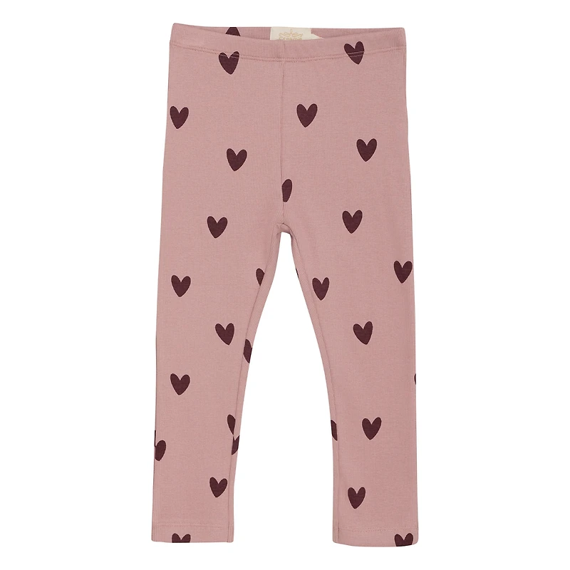 Legging Côtelé Coeur 3-6ans