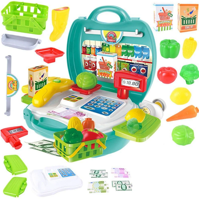 Boite Caisse et Aliments - 23 Pièces