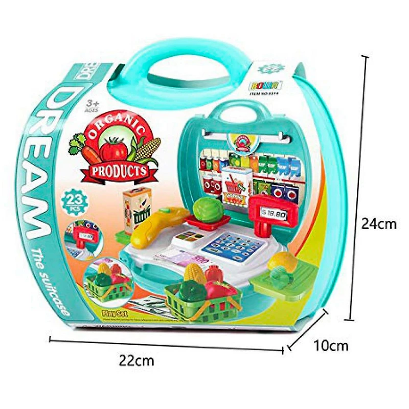 Boite Caisse et Aliments - 23 Pièces