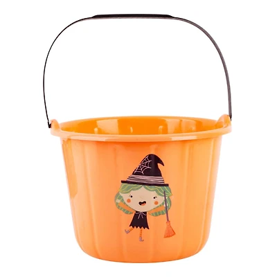 Halloween Plastic Pail Witch