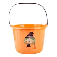 Halloween Plastic Pail Witch