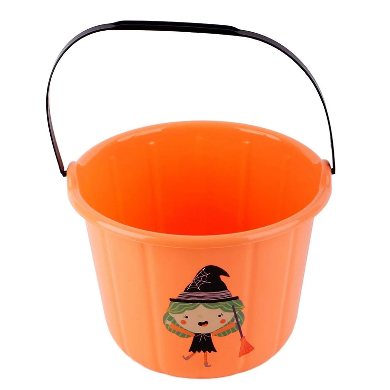 Halloween Plastic Pail Witch