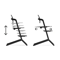 Chaise Haute 3-en-1 Lemo - Noir