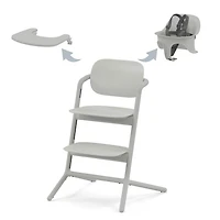 Chaise Haute 3-en-1 Lemo - Suede Gris