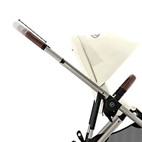 Poussette Gazelle S – Châssis couleur taupe avec siège Beige Coquillage