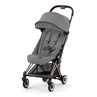Coya Stroller - Rose Gold Frame with Mirage Grey Seat