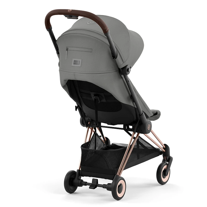 Coya Stroller - Rose Gold Frame with Mirage Grey Seat