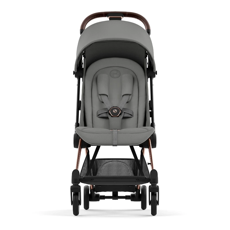 Coya Stroller - Rose Gold Frame with Mirage Grey Seat