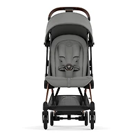 Coya Stroller - Rose Gold Frame with Mirage Grey Seat