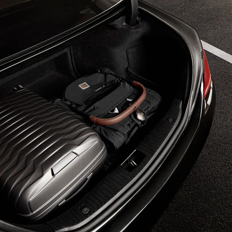 Poussette Coya - Cadre noir mat avec siège gris mirage