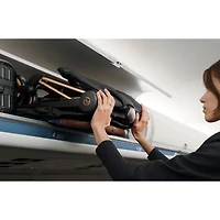 Poussette Coya - Cadre noir mat avec siège gris mirage