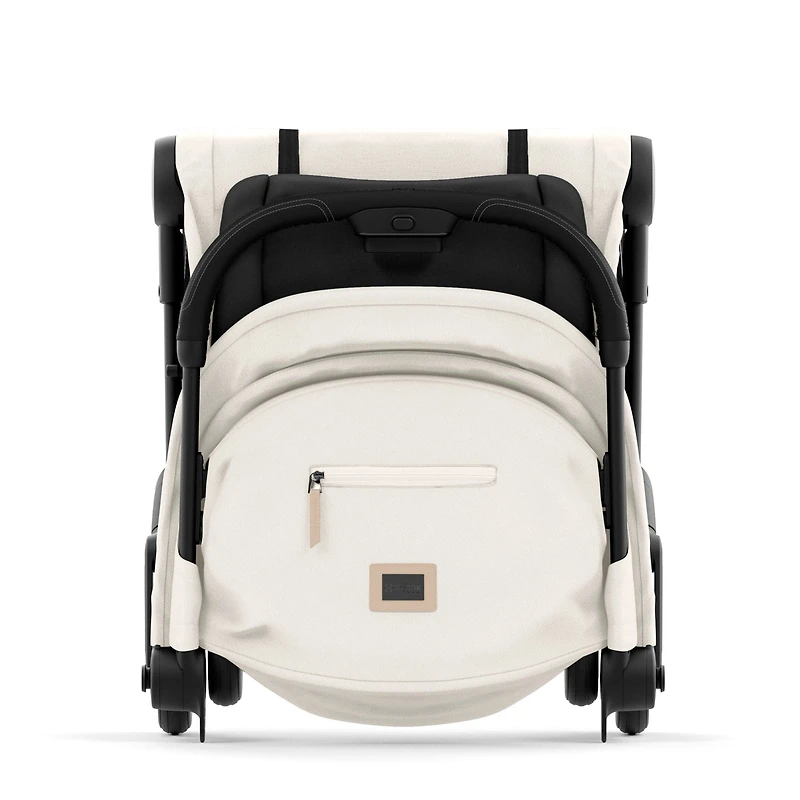 Coya Stroller - Matte Black Frame with Off-White Seat